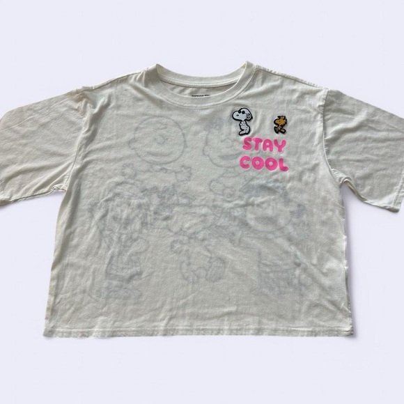 Peanuts Juniors Graphic Rubber Patch Tee - Size XL (15-17) - Picture 3 of 7